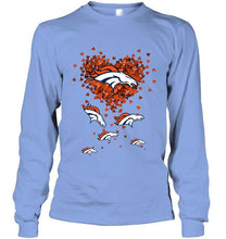 Load image into Gallery viewer, Denver Broncos tiny hearts shape shirt