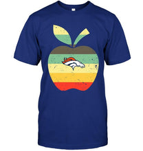 Load image into Gallery viewer, Denver Broncos teacher apple retro shirt