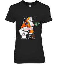 Load image into Gallery viewer, Santa Boise State Broncos in bathroom shirt