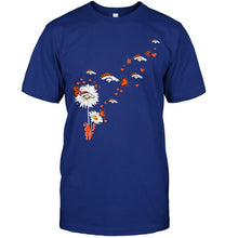 Load image into Gallery viewer, Denver Broncos daisy butterfly fan shirt