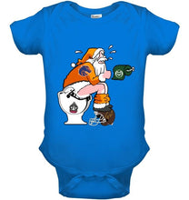 Load image into Gallery viewer, Santa Boise State Broncos in bathroom shirt