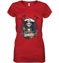 Load image into Gallery viewer, Denver Broncos Jack Skellington shirt