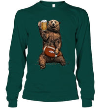 Load image into Gallery viewer, Denver Broncos Beer drinking bear shirt
