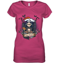 Load image into Gallery viewer, Denver Broncos Jack Skellington shirt
