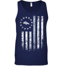 Load image into Gallery viewer, Denver Broncos american flag stars shirt