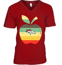 Load image into Gallery viewer, Denver Broncos teacher apple retro shirt