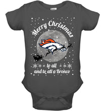 Load image into Gallery viewer, Denver Broncos Merry Christmas to all and to all a Bronco fan shirt