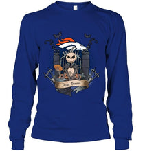 Load image into Gallery viewer, Denver Broncos Jack Skellington shirt