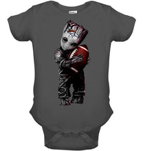 Load image into Gallery viewer, baby groot loves Denver Broncos shirt