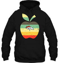 Load image into Gallery viewer, Denver Broncos teacher apple retro shirt