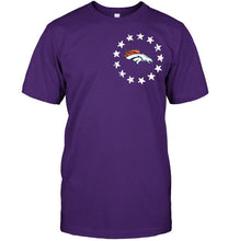 Load image into Gallery viewer, Denver Broncos american star flag shirt