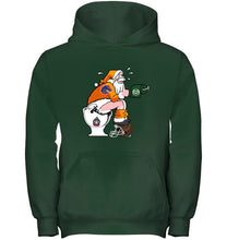 Load image into Gallery viewer, Santa Boise State Broncos in bathroom shirt