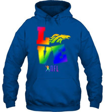 Load image into Gallery viewer, Love Denver Broncos lgbt NFL shirt