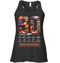 Load image into Gallery viewer, 60 years of Denver Broncos thank you for the memories shirt