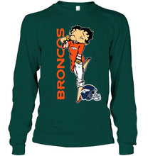 Load image into Gallery viewer, Denver Broncos betty boop fan shirt
