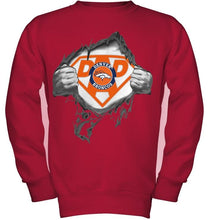 Load image into Gallery viewer, Denver Broncos dad superman shirt