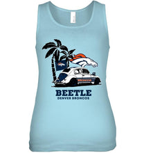 Load image into Gallery viewer, Beetle Denver Broncos on beach shirt