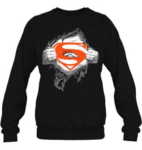 Load image into Gallery viewer, Denver Broncos Superman Ripped shirt