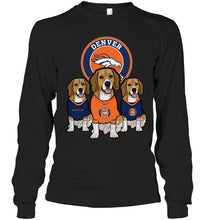 Load image into Gallery viewer, Denver Broncos Beagles fan shirt