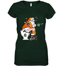 Load image into Gallery viewer, Santa Boise State Broncos in bathroom shirt