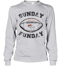 Load image into Gallery viewer, Sunday funday Denver Broncos lover shirt