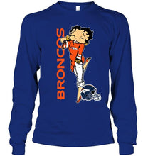 Load image into Gallery viewer, Denver Broncos betty boop fan shirt