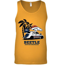 Load image into Gallery viewer, Beetle Denver Broncos on beach shirt