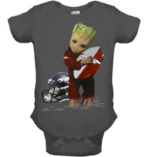 Load image into Gallery viewer, Groot loves Denver Broncos fan hoodie