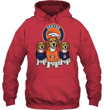 Load image into Gallery viewer, Denver Broncos Beagles fan shirt