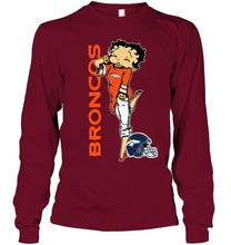 Load image into Gallery viewer, Denver Broncos betty boop fan shirt