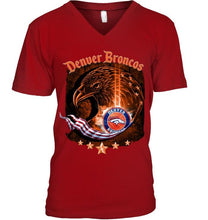Load image into Gallery viewer, denver broncos eagle american flag shirt