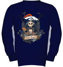 Load image into Gallery viewer, Denver Broncos Jack Skellington shirt
