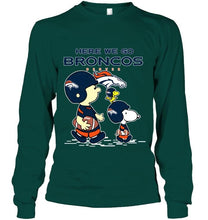 Load image into Gallery viewer, Here we go Denver Broncos snoopy shirt