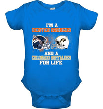 Load image into Gallery viewer, i'm a Denver Bronco and a Colorado Buffaloe for life shirt