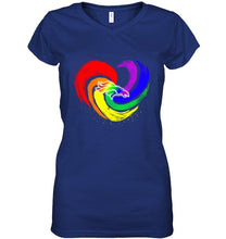 Load image into Gallery viewer, Denver Broncos lgbt tornado heart shirt