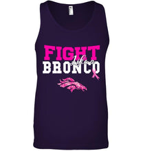 Load image into Gallery viewer, Fight like a Bronco Denver Broncos br east cancer support fan shirt