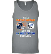 Load image into Gallery viewer, i'm a Denver Bronco and an Air Force Falcon for life shirt