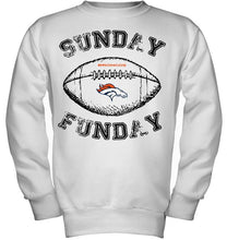 Load image into Gallery viewer, Sunday funday Denver Broncos lover shirt