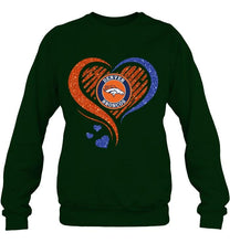 Load image into Gallery viewer, Denver Broncos heart glittering shirt