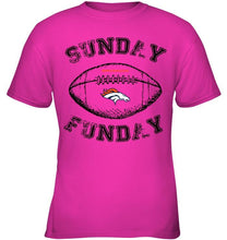 Load image into Gallery viewer, Sunday funday Denver Broncos lover shirt
