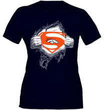 Load image into Gallery viewer, Denver Broncos Superman Ripped shirt