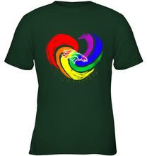 Load image into Gallery viewer, Denver Broncos lgbt tornado heart shirt