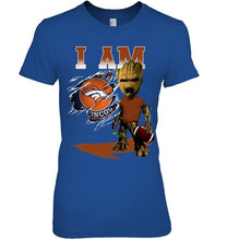 Load image into Gallery viewer, I am Denver Broncos groot shirt