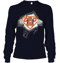 Load image into Gallery viewer, Denver Broncos dad superman shirt