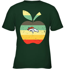 Load image into Gallery viewer, Denver Broncos teacher apple retro shirt