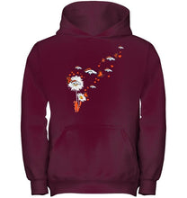 Load image into Gallery viewer, Denver Broncos daisy butterfly fan shirt