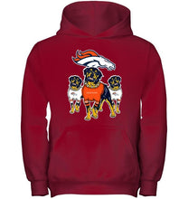 Load image into Gallery viewer, Denver Broncos Rottweilers fan hoodie