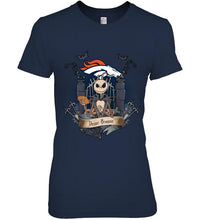Load image into Gallery viewer, Denver Broncos Jack Skellington shirt