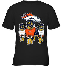 Load image into Gallery viewer, Denver Broncos Rottweilers fan shirt