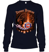 Load image into Gallery viewer, denver broncos eagle american flag shirt